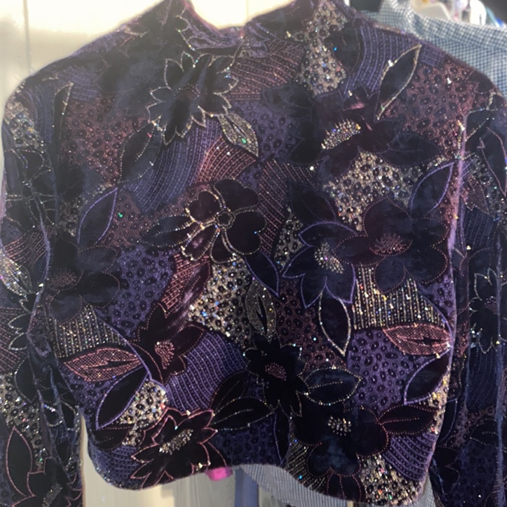 Vintage Jay Jacobs black velvet jacket - Picture 4 of 6